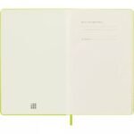 Moleskine Notebook Long Ruled Hard Cover Lemon Green - Image 2