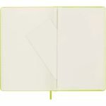 Moleskine Notebook Long Ruled Hard Cover Lemon Green - Image 4
